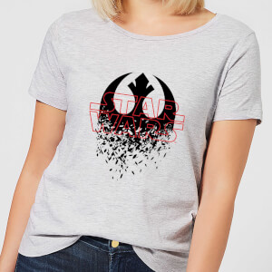 T-Shirt Femme Emblème Explosé - Star Wars - Gris