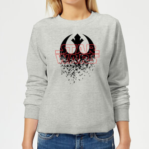 Sweat Femme Emblème Explosé - Star Wars - Gris