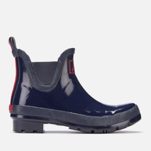 Joules Women's Wellibob Gloss Short Wellies - French Navy