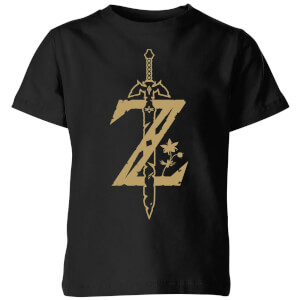 Nintendo The Legend Of Zelda Master Sword Kid's T-Shirt - Black
