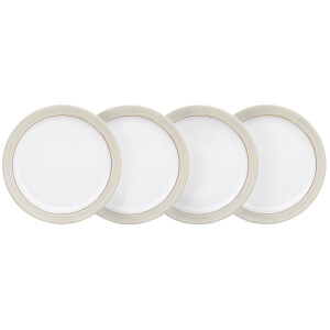Denby Natural Canvas 4 Piece Medium Plate Set