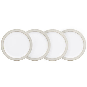 Denby Natural Canvas 4 Piece Small Plate Set