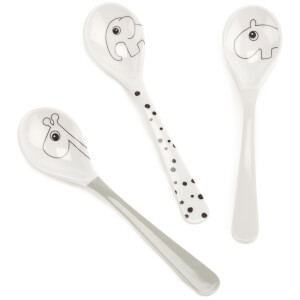 Done by Deer Happy Dots Spoons - Grey (Set of 3)