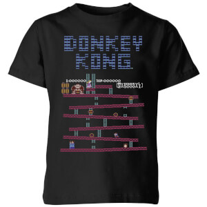 Nintendo Donkey Kong Retro Kid's T-Shirt - Black