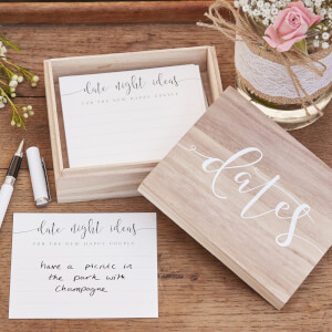 Ginger Ray Wooden Date Box