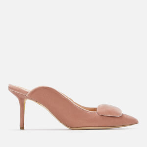 Rupert Sanderson Women's Lullaby Velvet Heeled Mules - Sunrice