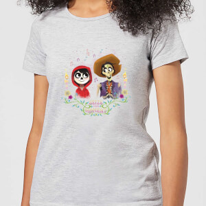 Disney Coco Miguel en Hector Dames T-shirt - Grijs