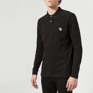 PS Paul Smith Men's Regular Fit Long Sleeve Polo Shirt - Black