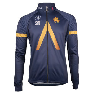 Aqua Blue Long Sleeved Long Zip Jersey