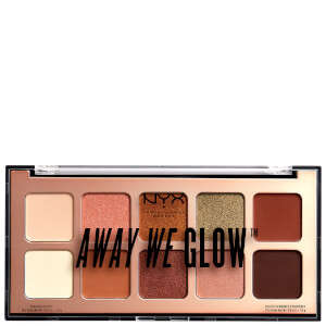 Тени для век NYX Professional Makeup Away We Glow Shadow Palette 10 г - Hooked On Glow
