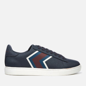 Armani Exchange Men's Saffiano Embossed Low Top Trainers - Navy