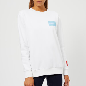 Calvin Klein Jeans Women's Multi Logo Sweatshirt - Bright White