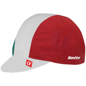 Santini La Vuelta 2018 Euskadi Cotton Cap - White/Green/Red