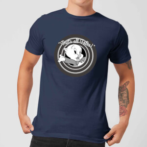T-Shirt Homme That's All Folks ! Porky Pig Looney Tunes - Bleu Marine