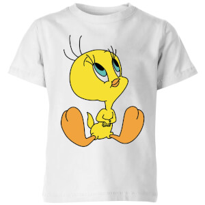 Looney Tunes Tweety Sitting Kids' T-Shirt - White