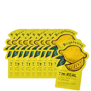 TONYMOLY I'm Real Sheet Mask Set of 10 - Lemon (Worth $30)