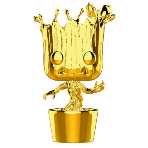 Figura Funko Pop! Groot Dorado - 10.º Aniversario Marvel Studios - Marvel