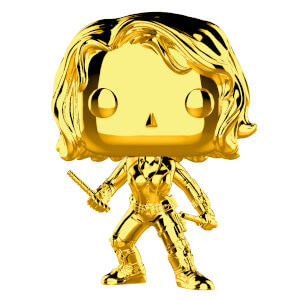 Figura Funko Pop! Viuda Negra Dorado - 10.º Aniversario Marvel Studios - Marvel