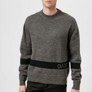 OAMC Men's G.I. Sweater - Grey Heather/Black