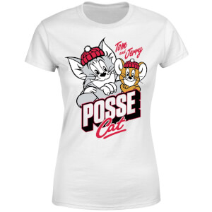 Tom & Jerry Posse Cat Women's T-Shirt - White