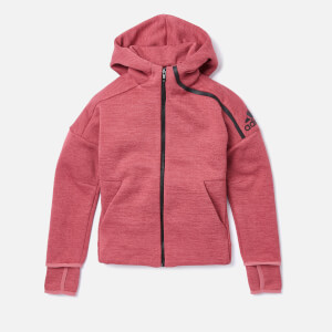adidas Girls ZNE 3 Hoody - ZNE Heather/Trace Maroon
