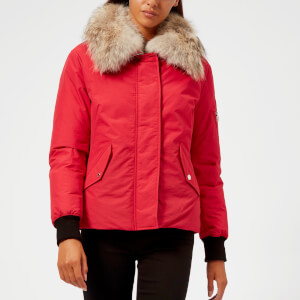 Belstaff Women's Barnsdale Fur Trim Coat - Lava Red