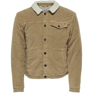 Only & Sons Men's Mode Corduroy Teddy Jacket - Kangaroo