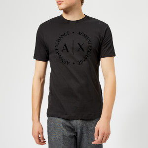 Armani Exchange Men's Tonal Logo Reg Fit T-Shirt - Black