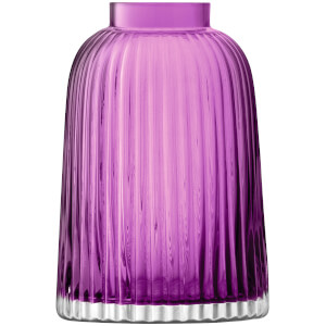 LSA Pleat Vase - 20cm - Heather