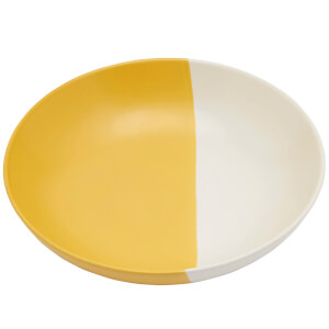 Joules Stoneware Pasta Bowl - Gold