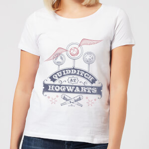 Harry Potter Quidditch at Hogwarts Dames T-shirt - Wit