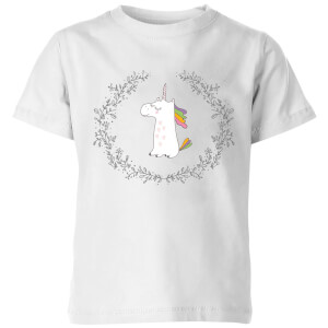 My Little Rascal Unicorn Crest Kids' T-Shirt - White