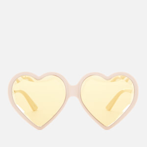 Gucci Women's Acetate Heart Sunglasses - Ivory/Yellow