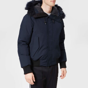 KENZO Men's Faux Fur Bomber Jacket - Navy Blue