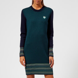KENZO Women's Tiger Crest Wool Knit Dress - Navy