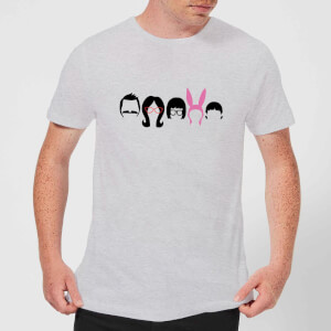 Bobs Burgers Hair Silhouette T-shirt - Grijs
