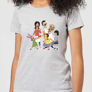 Bobs Burgers Family Fight Dames T-shirt - Grijs