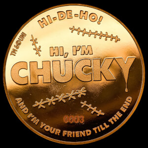 Pièce de Monnaie de Collection Chucky, la poupée de sang - Édition Limitée Or (1000 exemplaires)