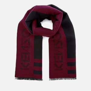 KENZO Men's Sport Logo Scarf - Bordeaux