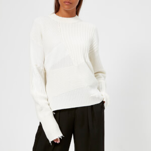 Helmut Lang Women's Military Grunge Knit Jumper - Ivory