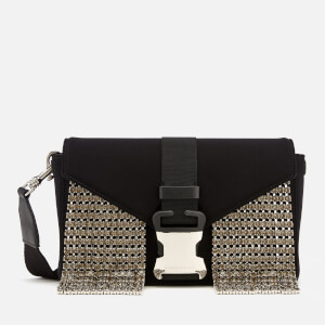 Christopher Kane Women's Devine Neoprene Crystals Cross Body Bag - Black