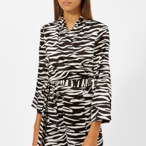 Ganni Women's Blakely Silk Blouse - Ganache