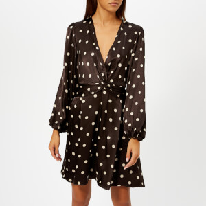 Ganni Women's Cameron Short Dress - Ganache