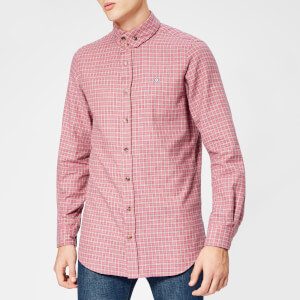 Vivienne Westwood Men's Tartan Viyella 2 Button Krall Shirt - Fuchsia