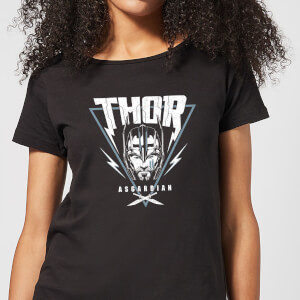 T-Shirt Femme Marvel - Thor Ragnarok - Triangle Asgardien - Noir