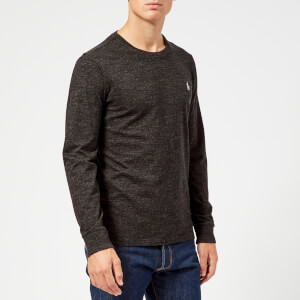 Polo Ralph Lauren Men's Basic Crew Neck Long Sleeve T-Shirt - Black Marl Heather