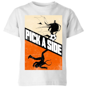 DC Batman Football Pick A Side Kids' T-Shirt - White