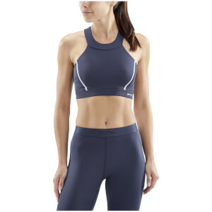 Skins Women's DNAmic Speed Sports Bra - Navy Blue