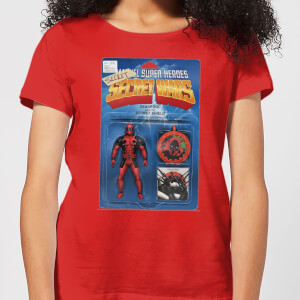 T-Shirt Femme Deadpool Figurine Secret Wars Marvel - Rouge