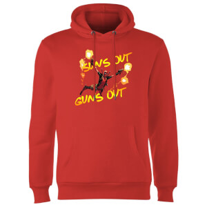 Sweat à Capuche Homme Deadpool Suns Out Guns Out Marvel - Rouge